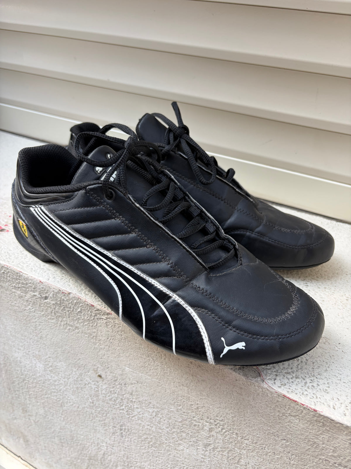 Puma X Ferrari Black On Black Y2K Speed Cat Shoe