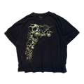 Y2K Skulls Distressed Graphic Cropped Tee