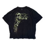 Y2K Skulls Distressed Graphic Cropped Tee