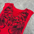 Affliction Style Distressed Gothic Top