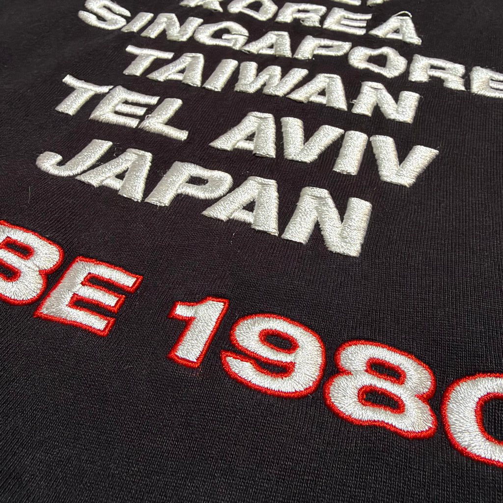 Stussy Worldwide Tribe 1980 Embroidered Hoodie