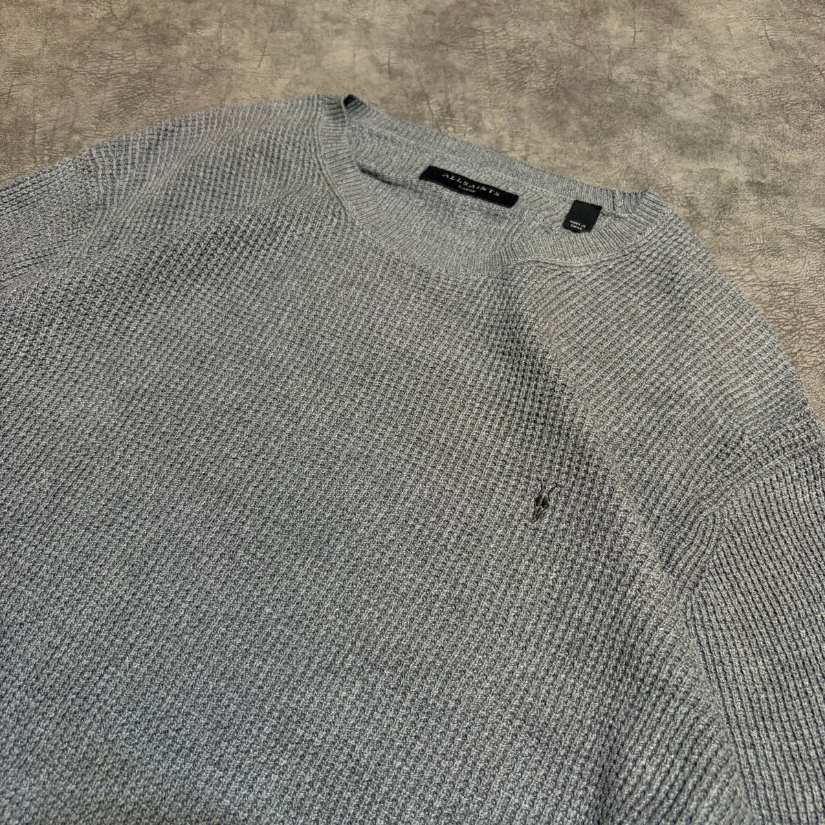 Allsaints Logo Heavyweight Knitted Sweater