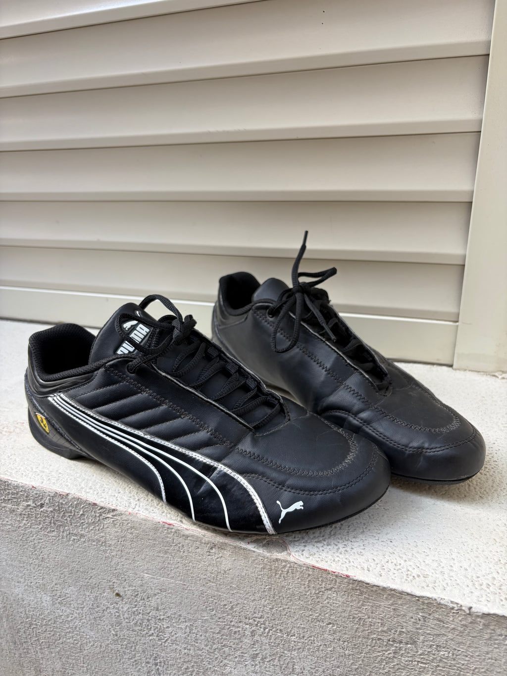 Puma X Ferrari Black On Black Y2K Speed Cat Shoe