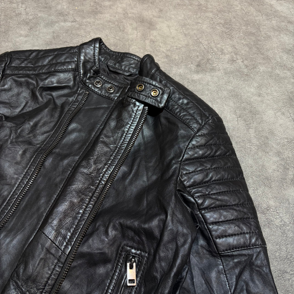 Diesel Women’s Genuine Leather Bikers Jacket