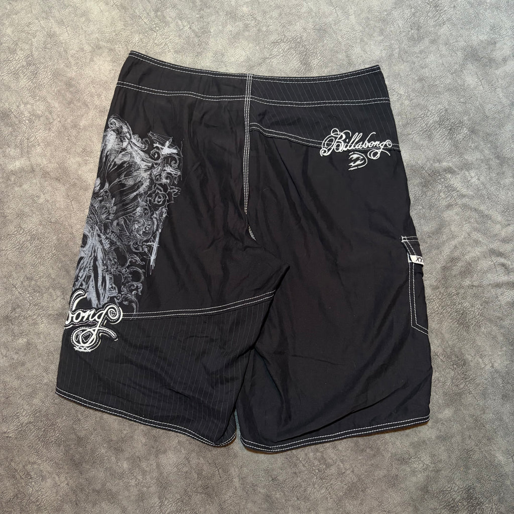 Billabong Y2K Patches And Skull Swimsuit