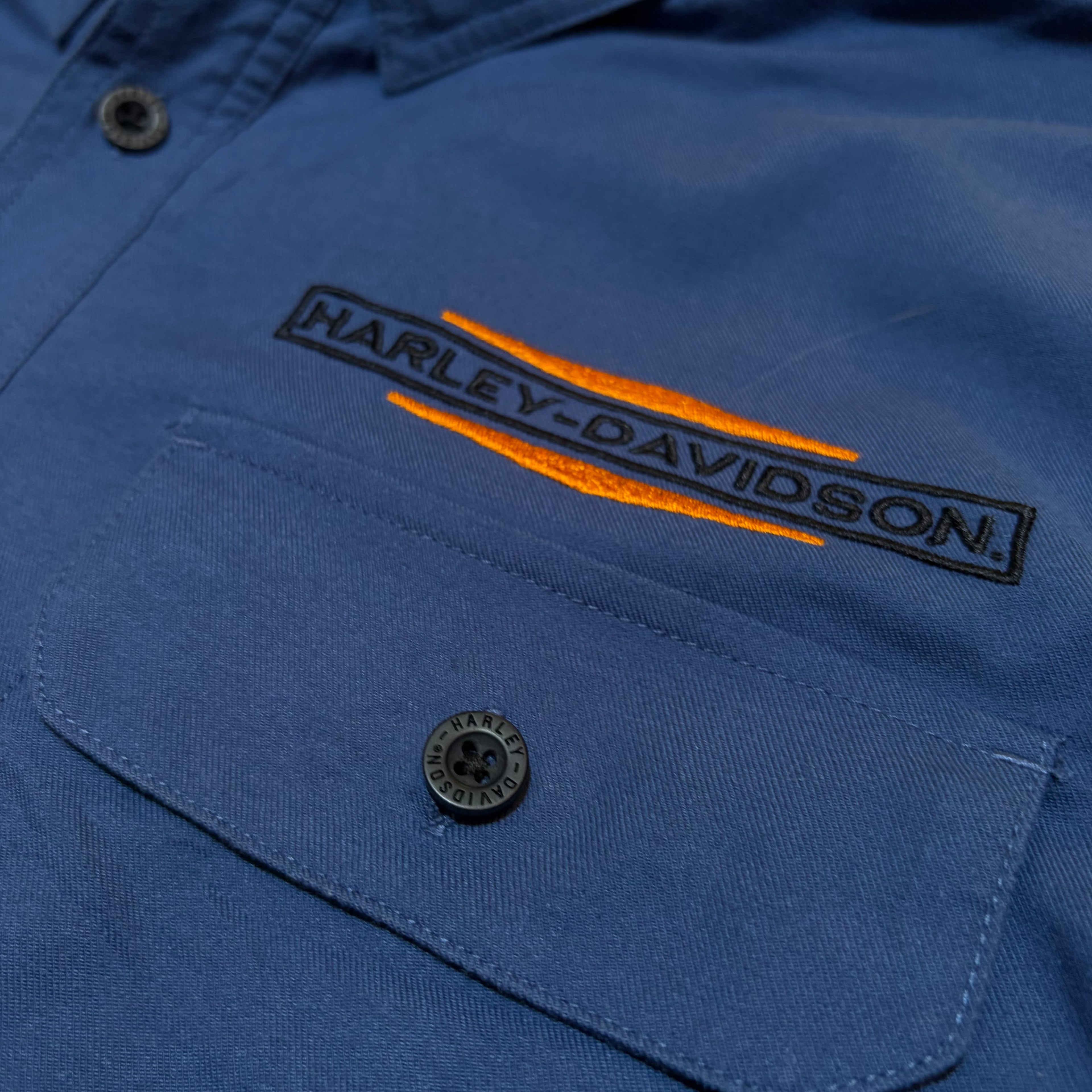 Harley Davidson Mechanic Style Button Up Shirt