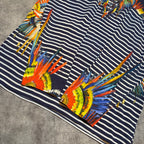 Vintage Jean Paul Gaultier Soleil "Feather Marinière" Iconic Striped Blouse