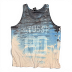 Stussy 80 Tie Dye Logo Tank Top