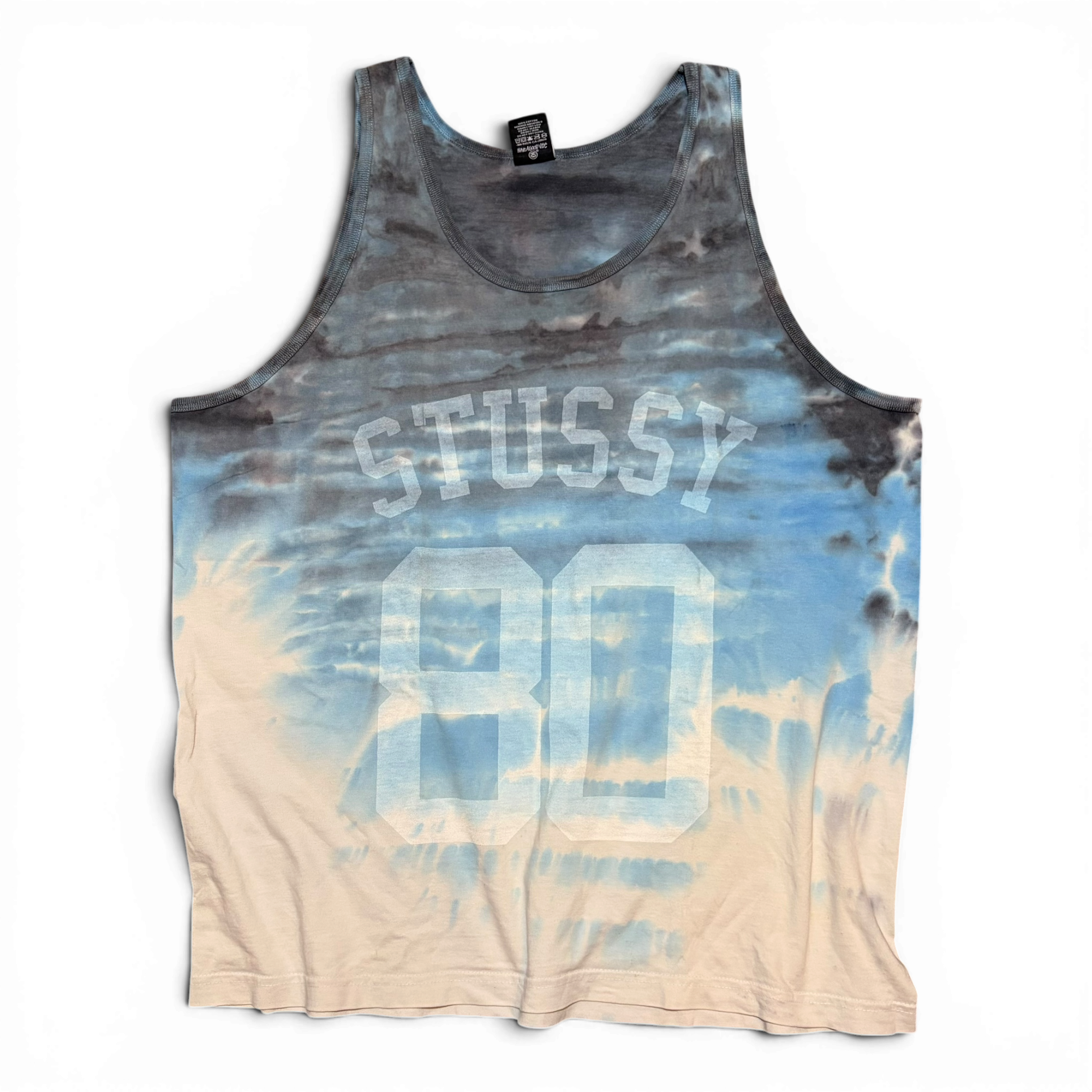 Stussy 80 Tie Dye Logo Tank Top