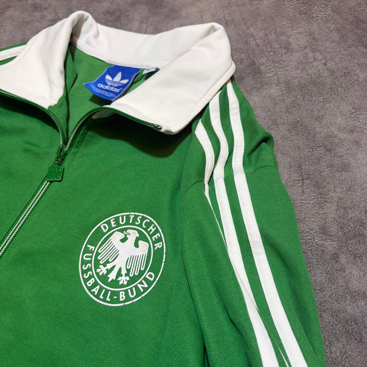 Vintage Adidas Deutcher Fussball-Bund Y2K 3 Striped Track Jacket