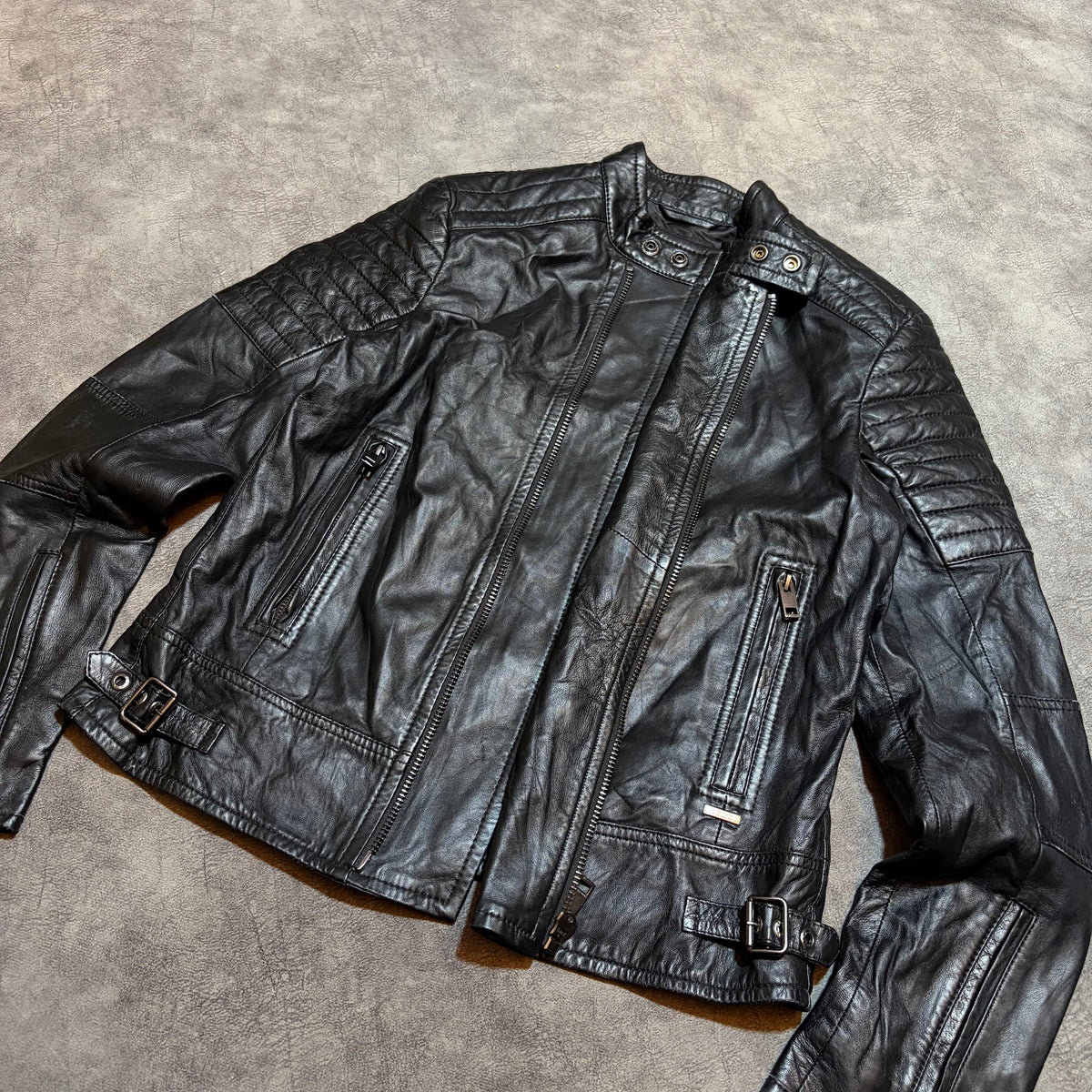 Diesel Women’s Genuine Leather Bikers Jacket