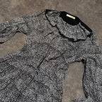 Balenciaga Nicolas Ghesquière SS13 Ruffled Graphic Mini Dress