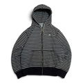 Nike Athletic Dept Striped Y2K Heavy Zip Up Hoodie