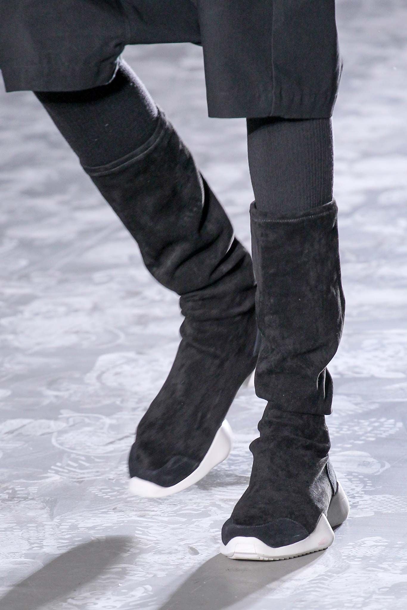 AW15 Rick Owens x Adidas Sock Runner Shoes