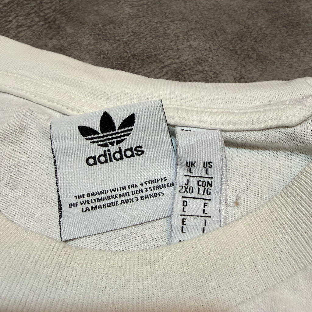 Adidas Y2K 3 Strip White and Black Tee