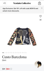 Custo Barcelona Y2K AOP Long Sleeve Tee