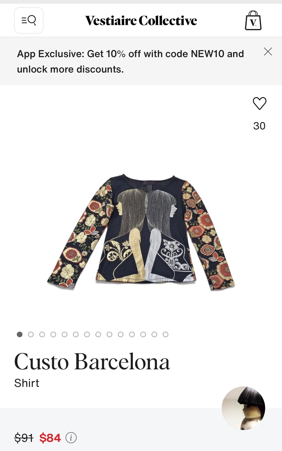 Custo Barcelona Y2K AOP Long Sleeve Tee