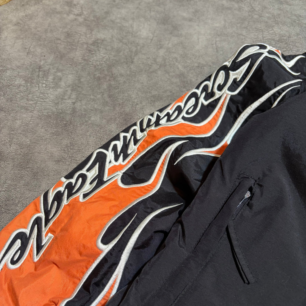Harley Davidson Performance Screamin Eagle Flames Y2K Light Windbreaker Jacket