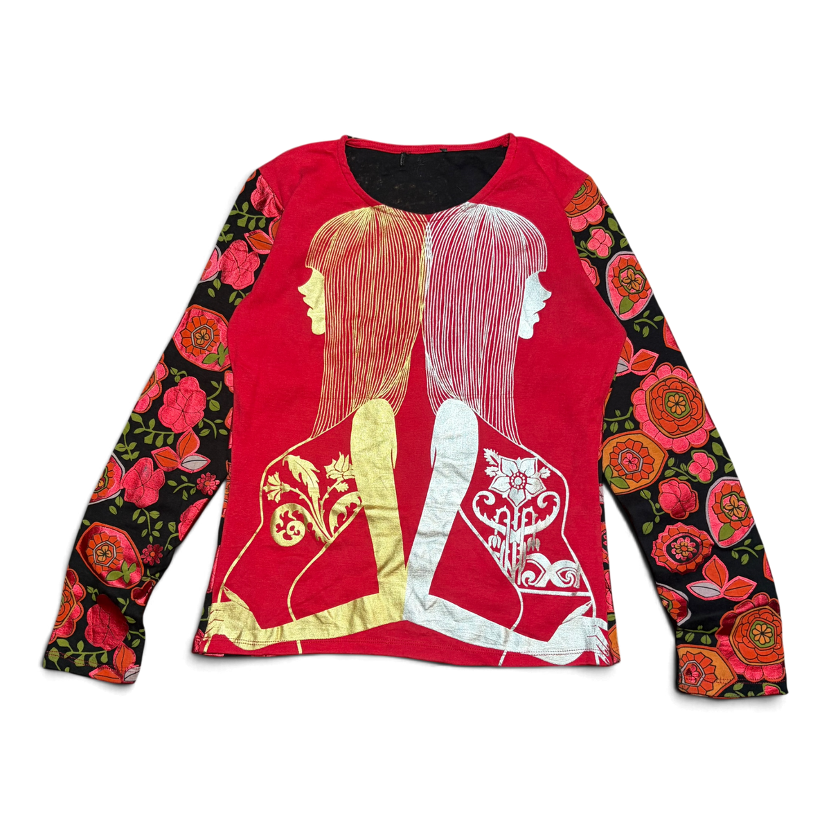 Custo Barcelona Y2K AOP Long Sleeve Tee