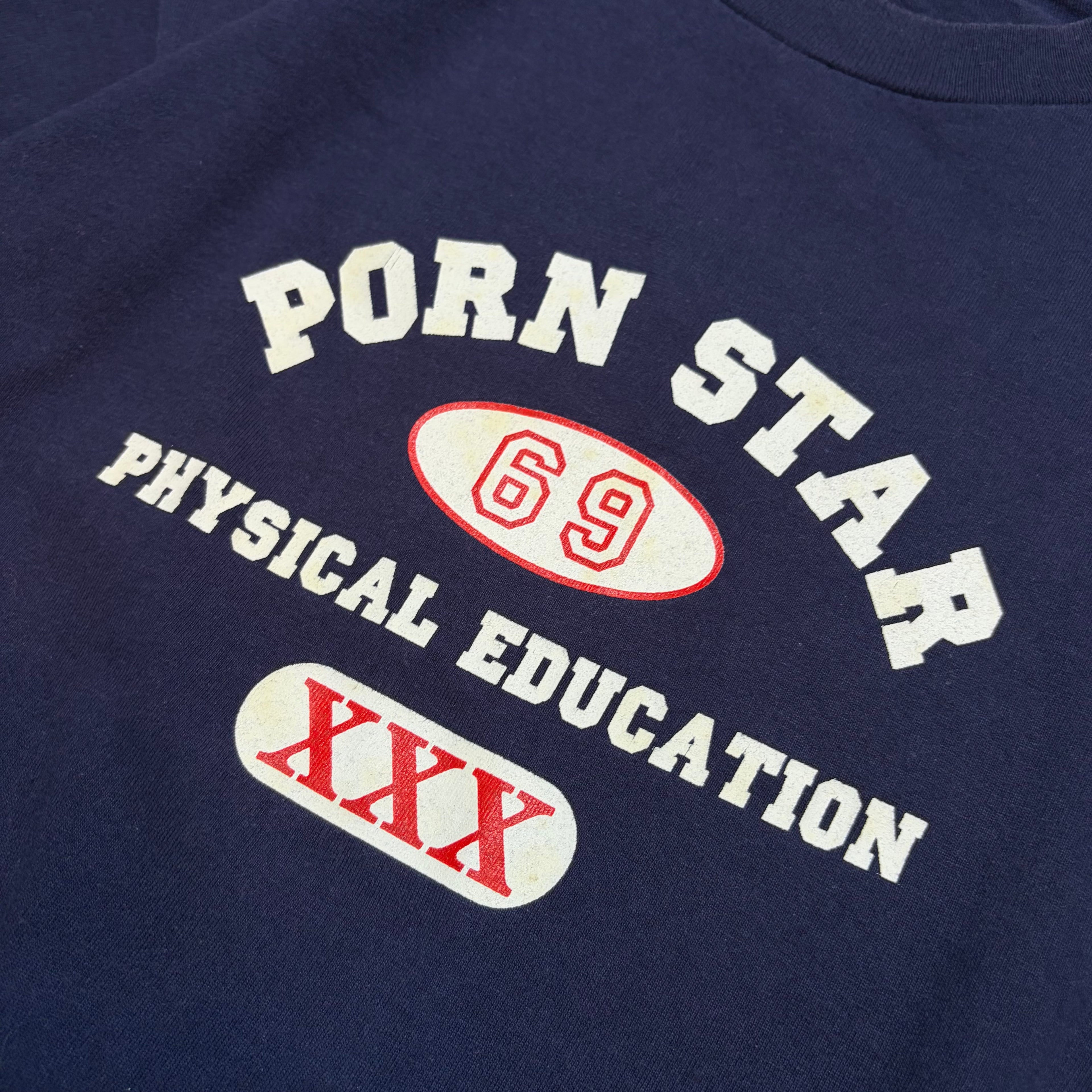 Vintage 90’s Porn Star 69 Physical Education Y2K Skating Tee