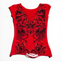 Affliction Style Distressed Gothic Top
