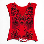 Affliction Style Distressed Gothic Top