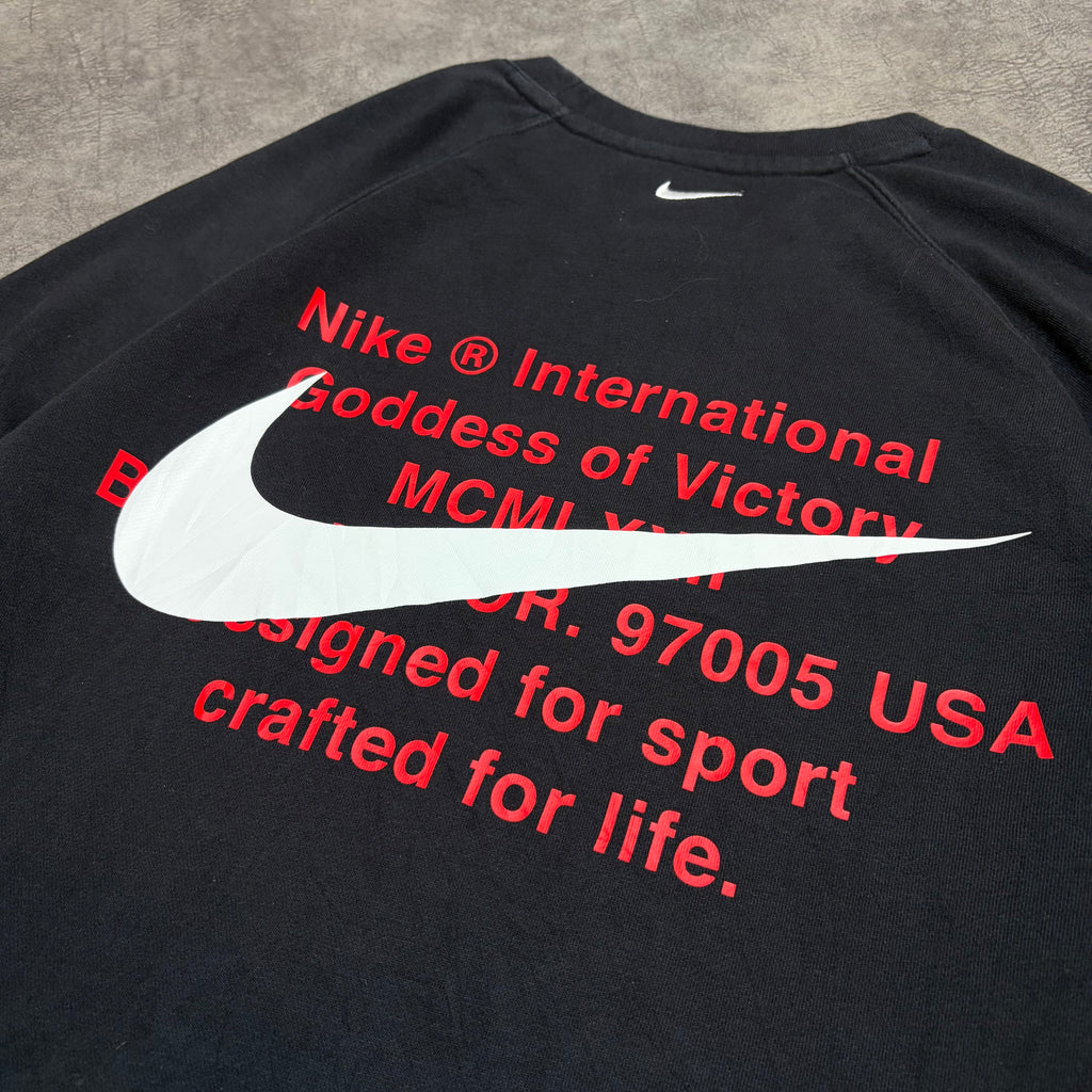 Nike Double Swoosh Big Back Print Crewneck