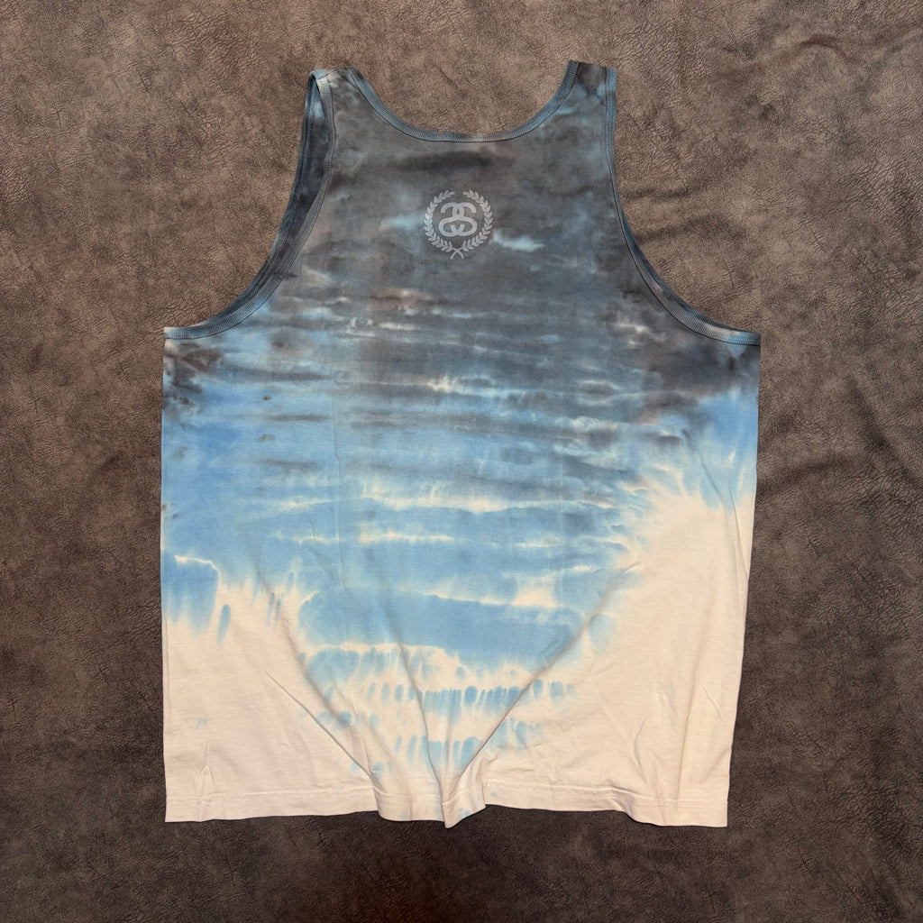 Stussy 80 Tie Dye Logo Tank Top