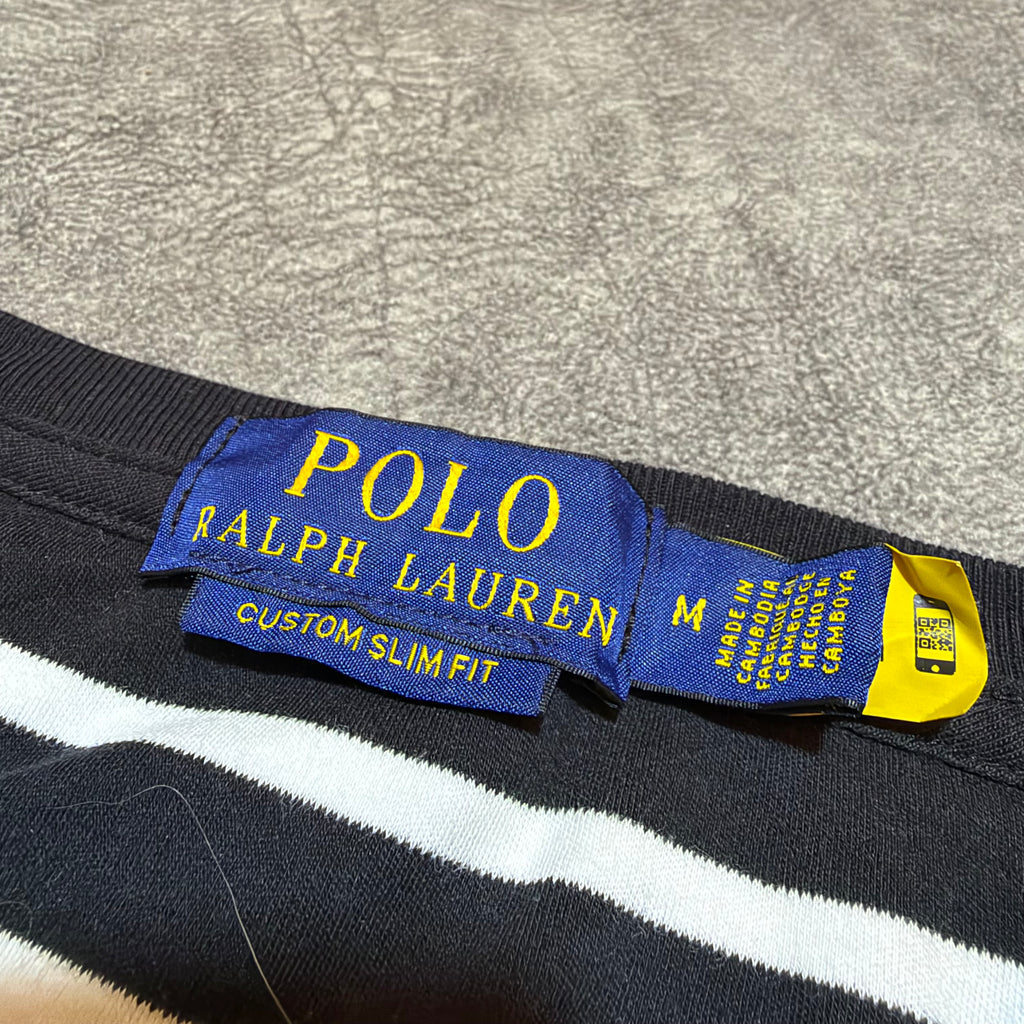 Polo Ralph Lauren Small Pony Striped Long Sleeve Tee