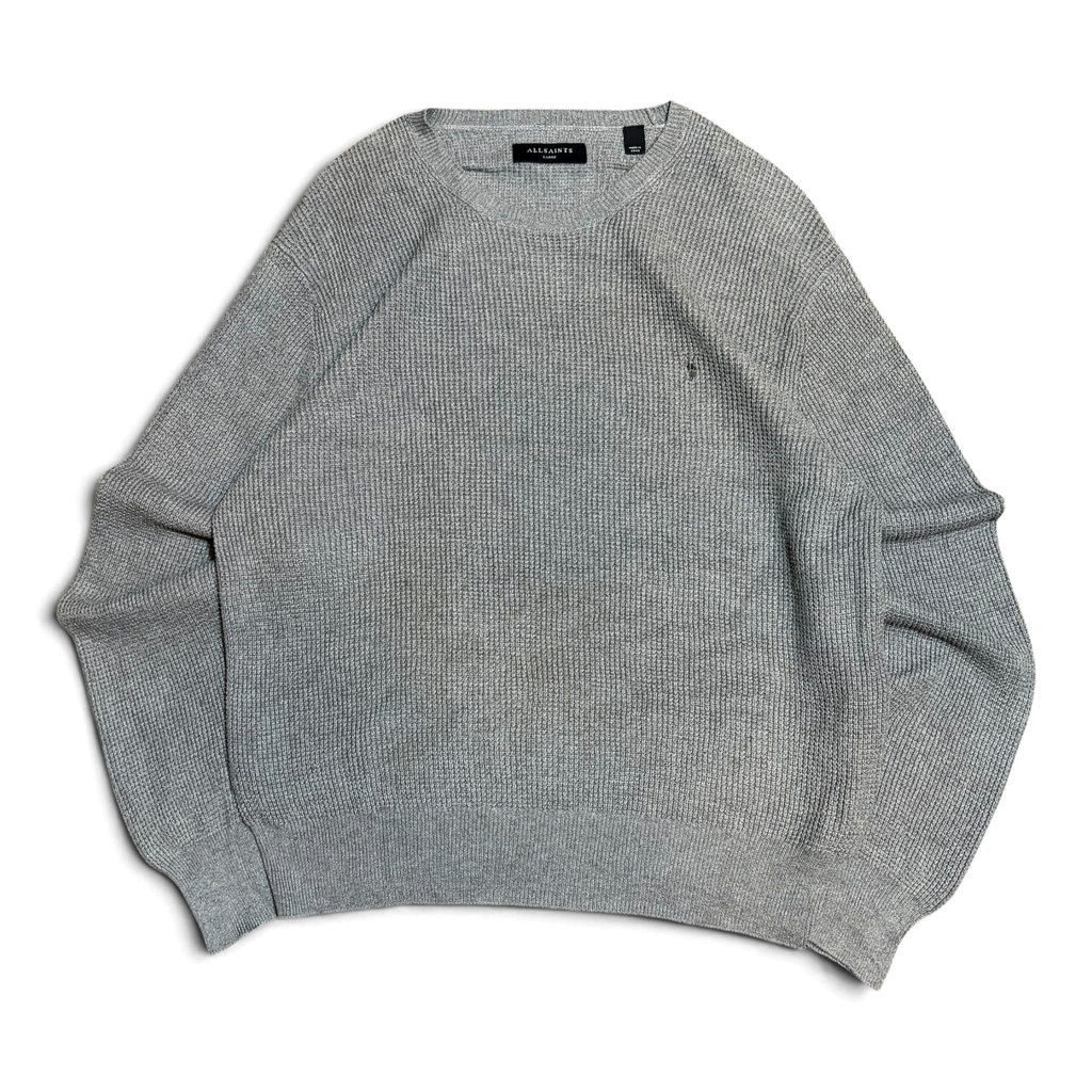 Allsaints Logo Heavyweight Knitted Sweater