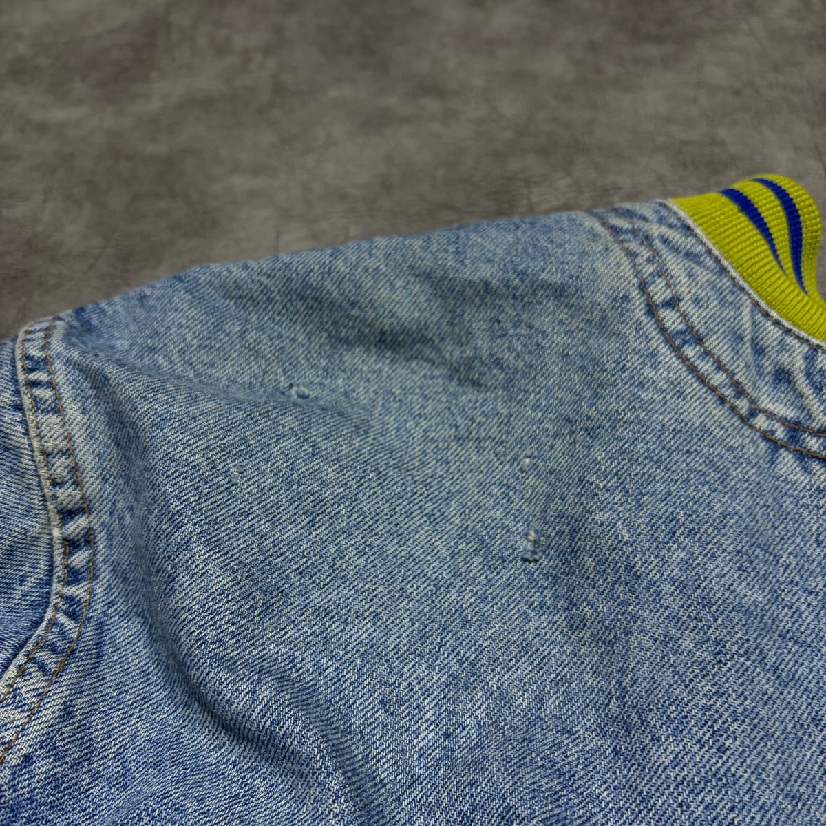 Vintage 80’s/90’s Wampum Distressed Denim Jacket