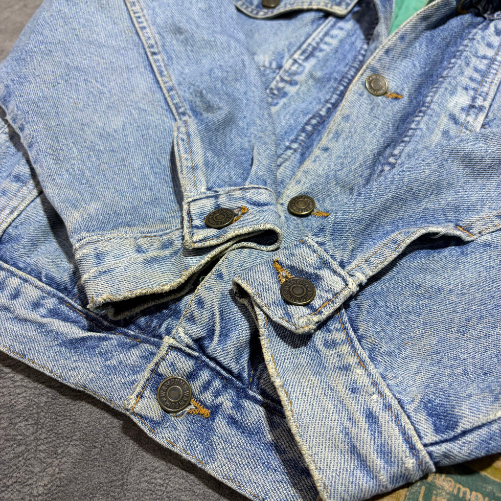 Vintage 80’s/90’s Wampum Distressed Denim Jacket