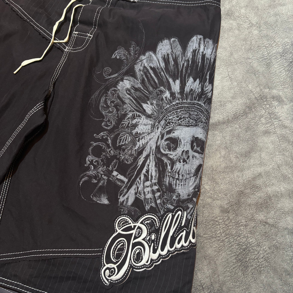 Billabong Y2K Patches And Skull Swimsuit