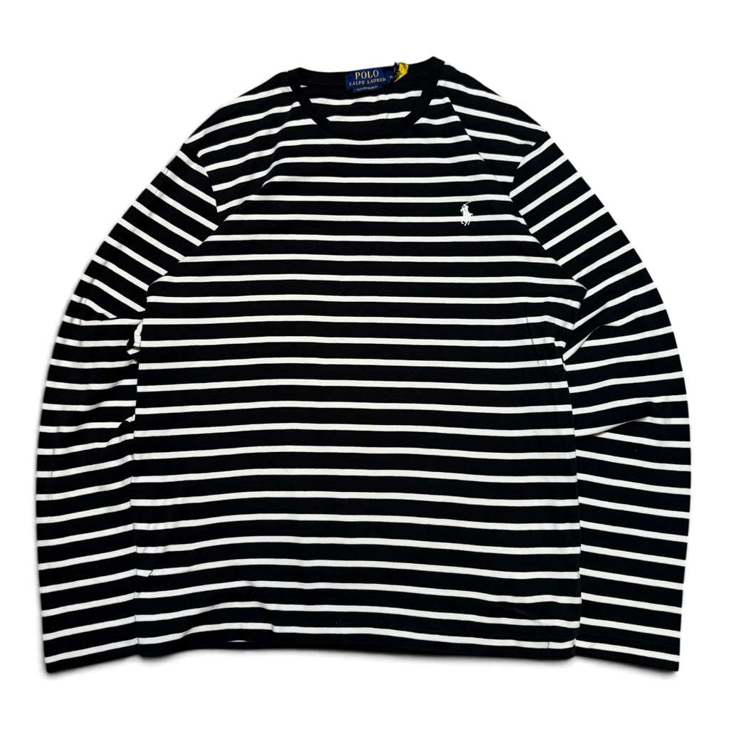 Polo Ralph Lauren Small Pony Striped Long Sleeve Tee