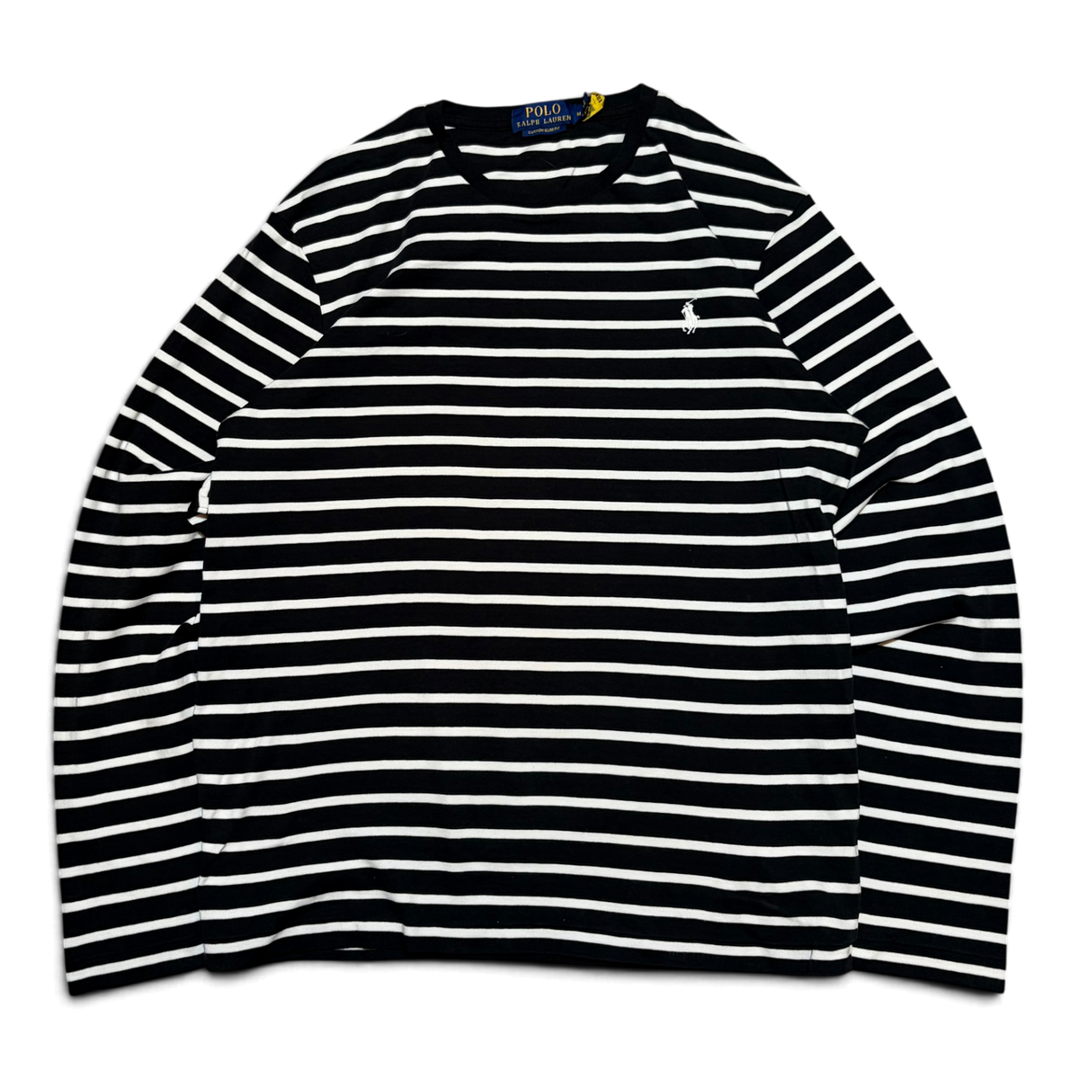 Polo Ralph Lauren Small Pony Striped Long Sleeve Tee