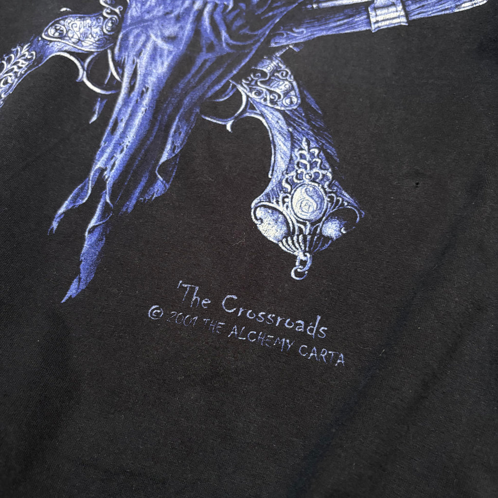 Vintage Y2K Alchemy Gothic Skull Graphic Tee