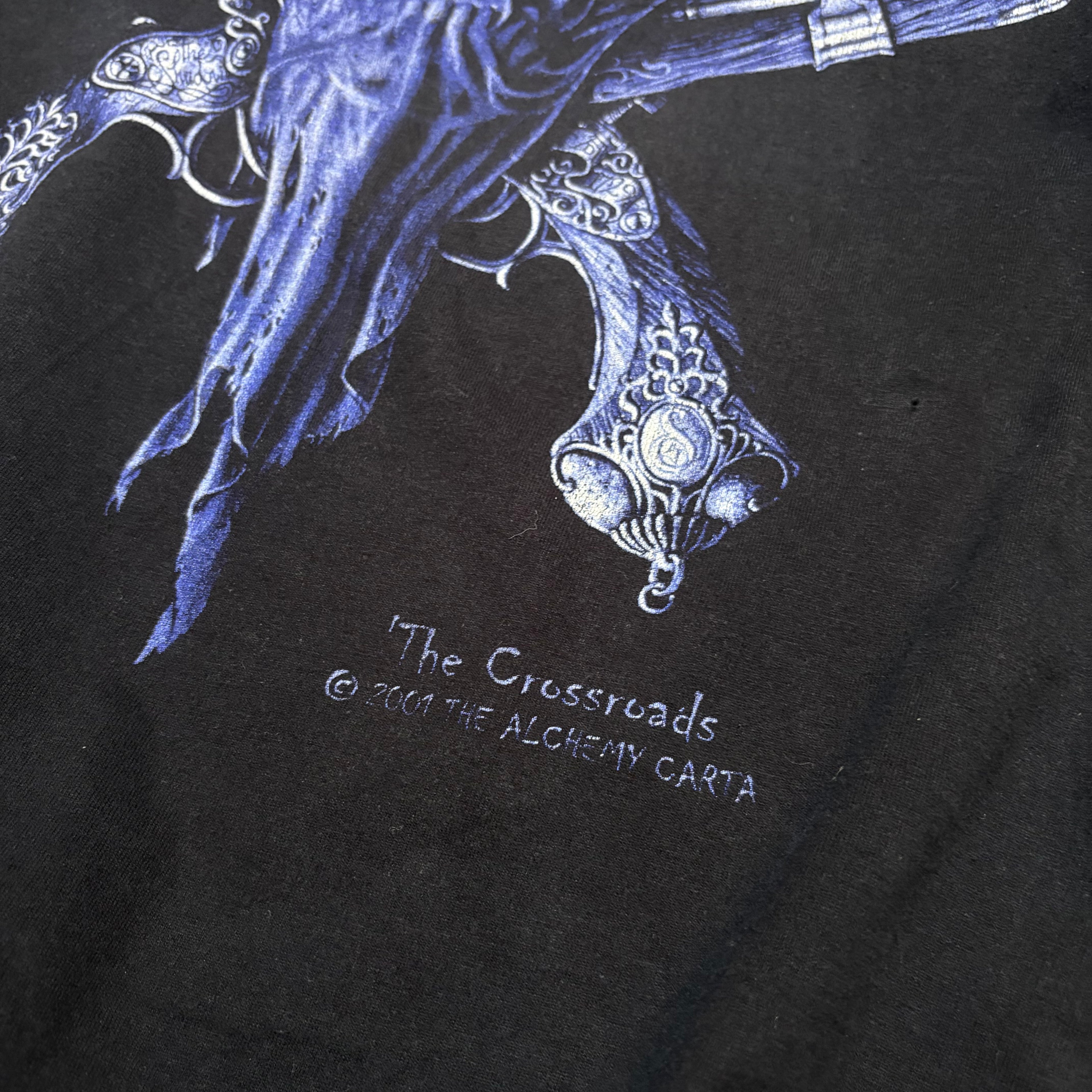 Vintage Y2K Alchemy Gothic Skull Graphic Tee