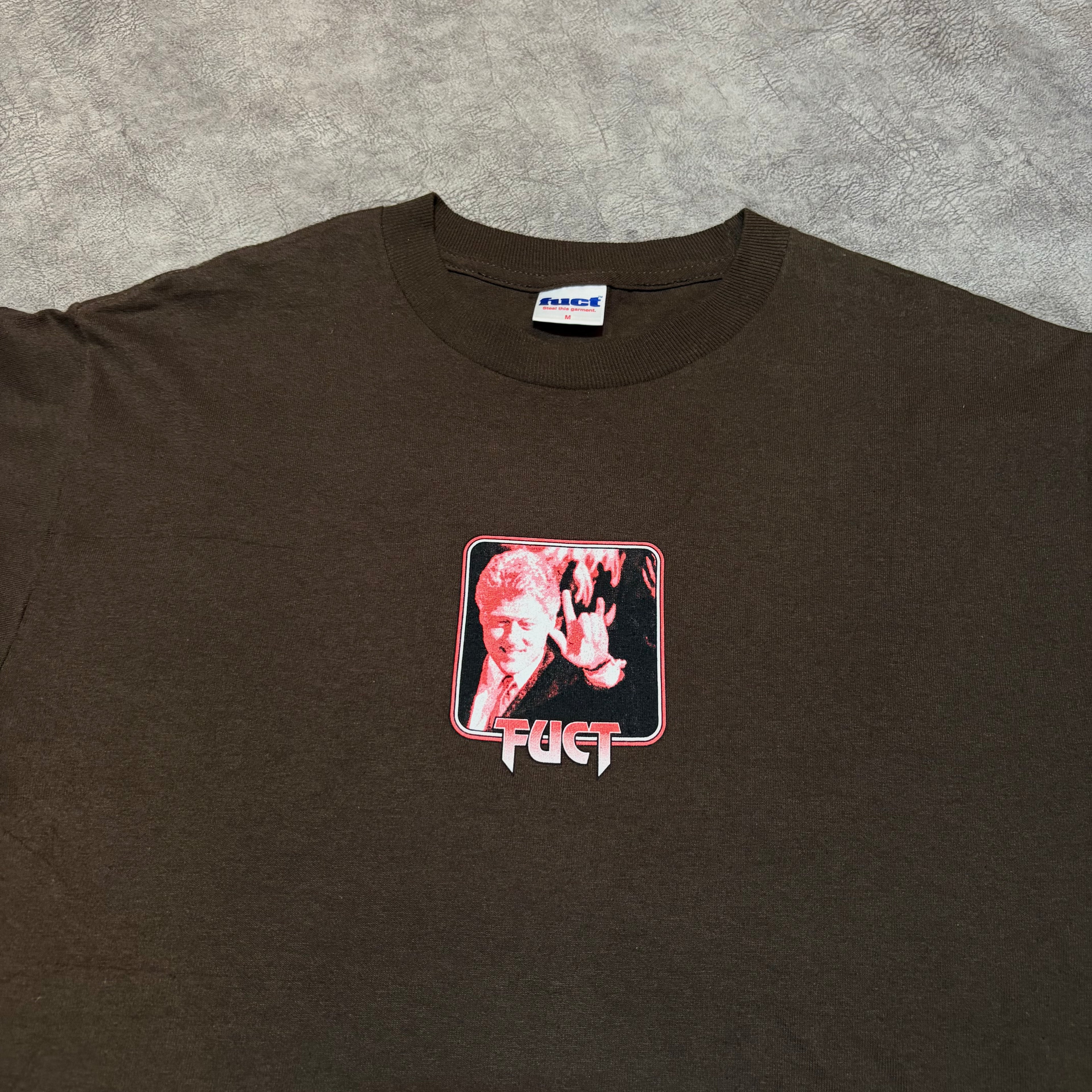 FUCT Bill Clinton 🤘Sign Y2K Graphic Tee