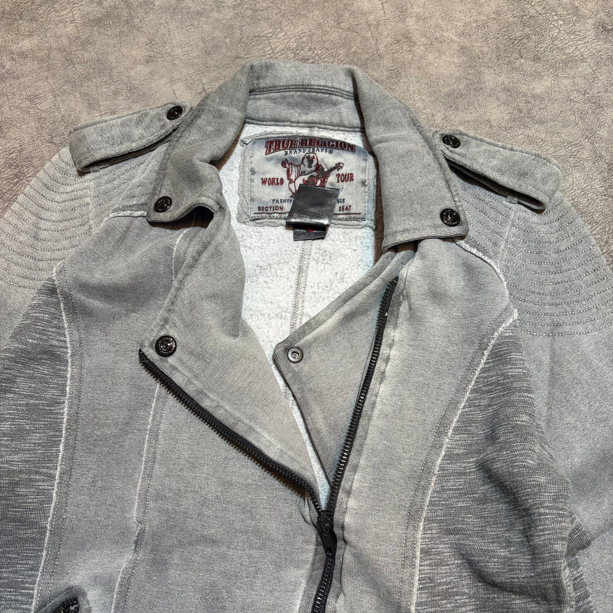 Vintage True Religion Bikers Style Zip Up Jacket