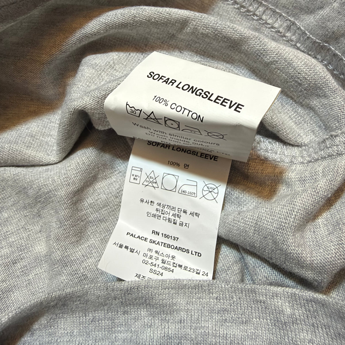 Palace Skating Sofar Long Sleeve Tee
