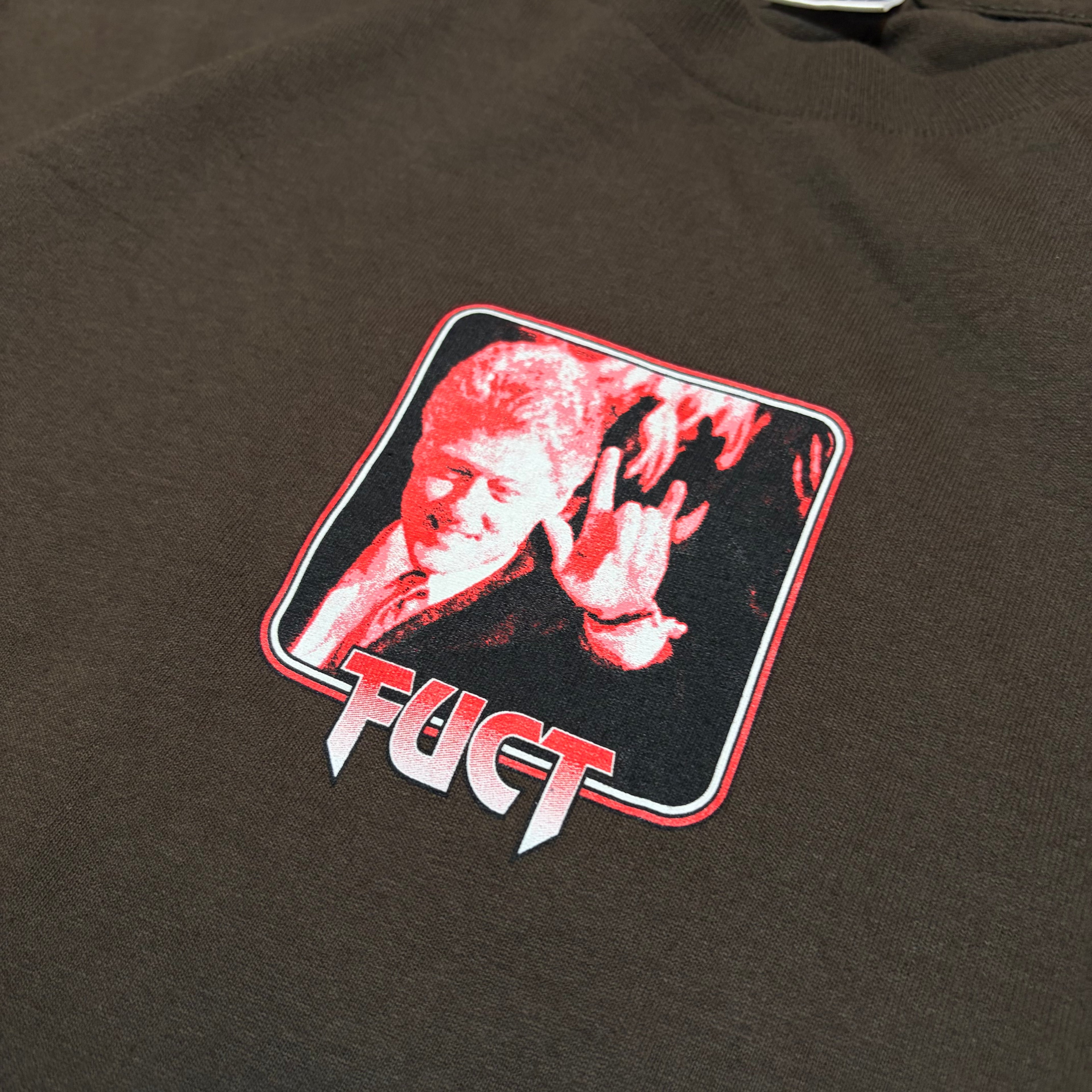 FUCT Bill Clinton 🤘Sign Y2K Graphic Tee