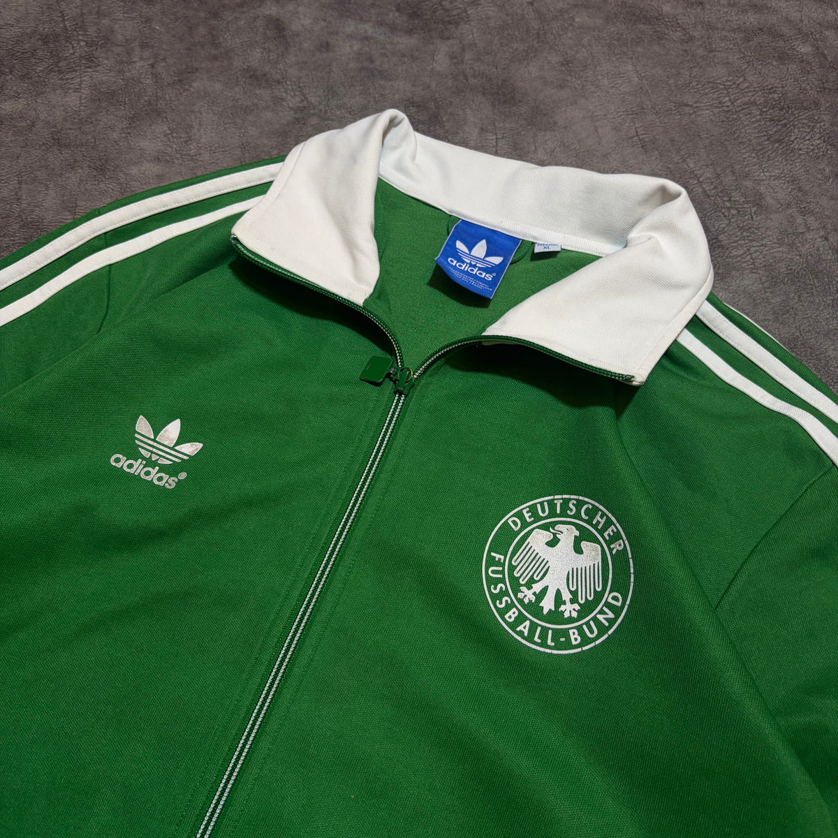 Vintage Adidas Deutcher Fussball-Bund Y2K 3 Striped Track Jacket