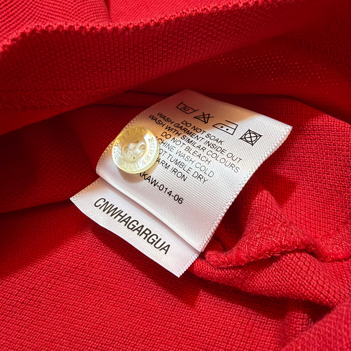 Burberry London Long Sleeve Polo Tee