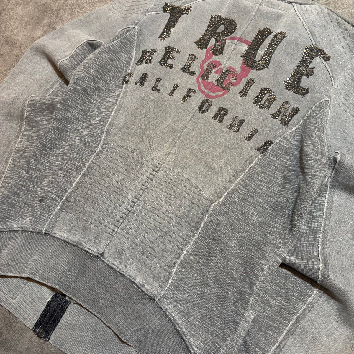 Vintage True Religion Bikers Style Zip Up Jacket
