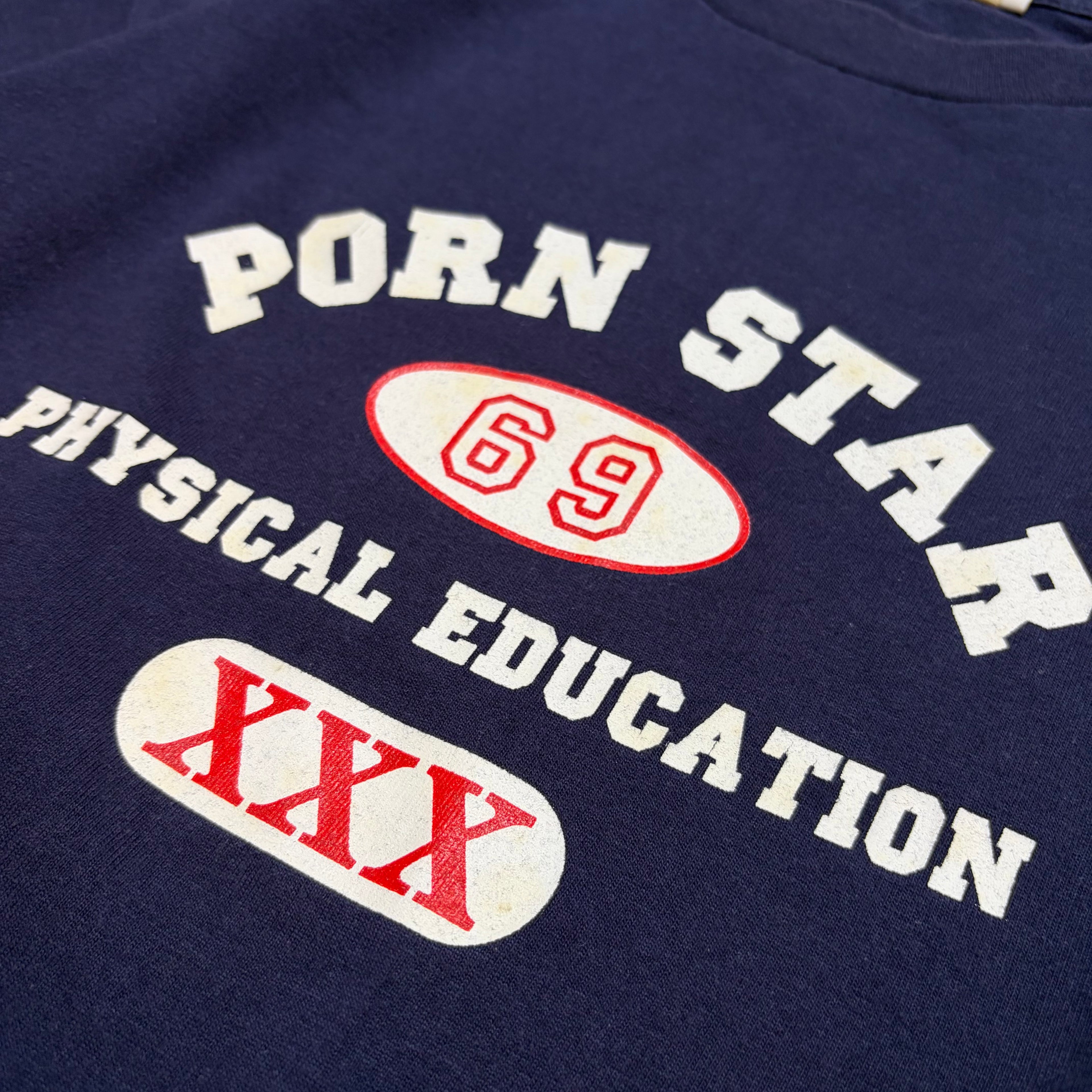 Vintage 90’s Porn Star 69 Physical Education Y2K Skating Tee