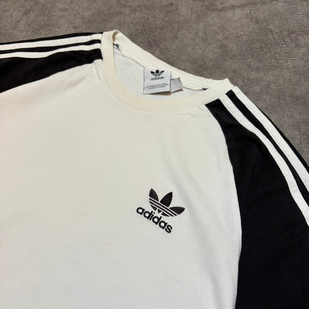 Adidas Y2K 3 Strip White and Black Tee