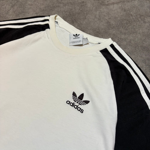 Adidas Y2K 3 Strip White and Black Tee
