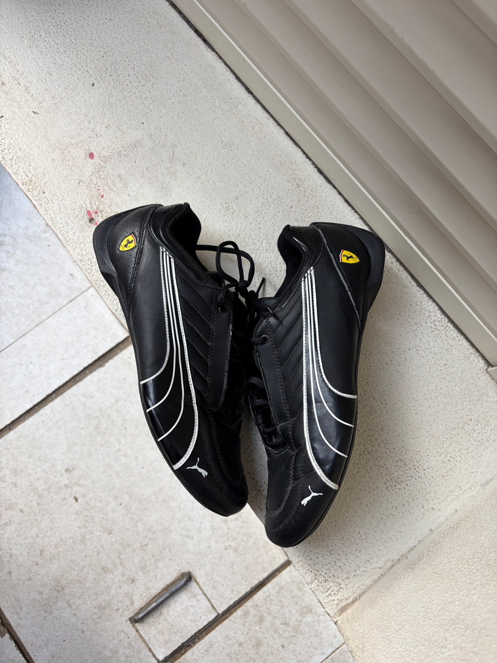 Puma X Ferrari Black On Black Y2K Speed Cat Shoe
