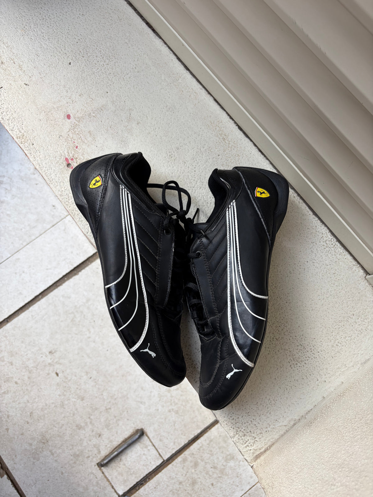 Puma X Ferrari Black On Black Y2K Speed Cat Shoe