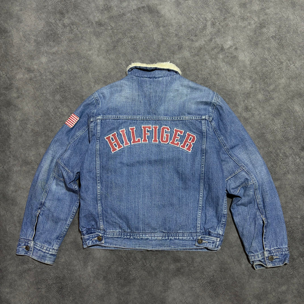 Vintage Tommy Hilfiger Women's
Denim Sherpa Lined Jacket